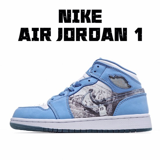 Air Jordan 1 Retro Alpha Modrý Bílý 316269-142 Pánské a dámské AJ1 teniska Jordan