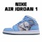 Air Jordan 1 Retro Alpha Modrý Bílý 316269-142 Pánské a dámské AJ1 teniska Jordan