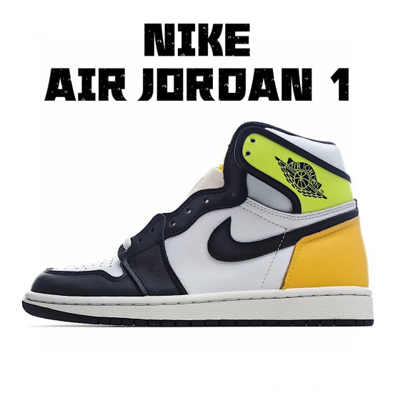 Air Jordan 1 Retro Černá Žlutá Bílý Zelená 555088-118 Pánské a dámské AJ1 teniska Jordan