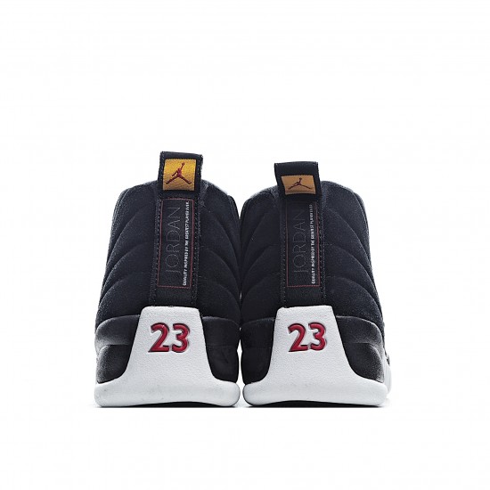 Air Jordan 12 Reverse Taxi Černá Bílý 130690 017 Pánskés AJ1 teniska2 Jordan