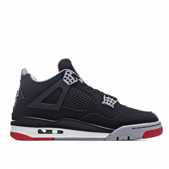 Air Jordan 4 Retro BČervené 308497 060 Pánské a dámské AJ4 Černá Šedá Červené Jordan