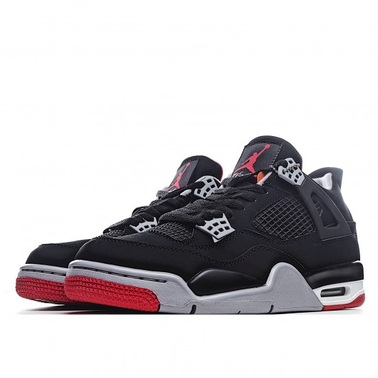 Air Jordan 4 Retro BČervené 308497 060 Pánské a dámské AJ4 Černá Šedá Červené Jordan