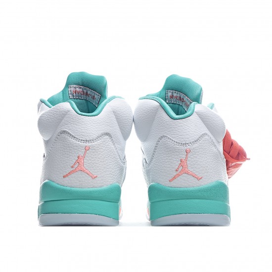 Air Jordan 5 SvětloAqua Bílý Modrý 440892 100 Tenisky AJ5 Jordan