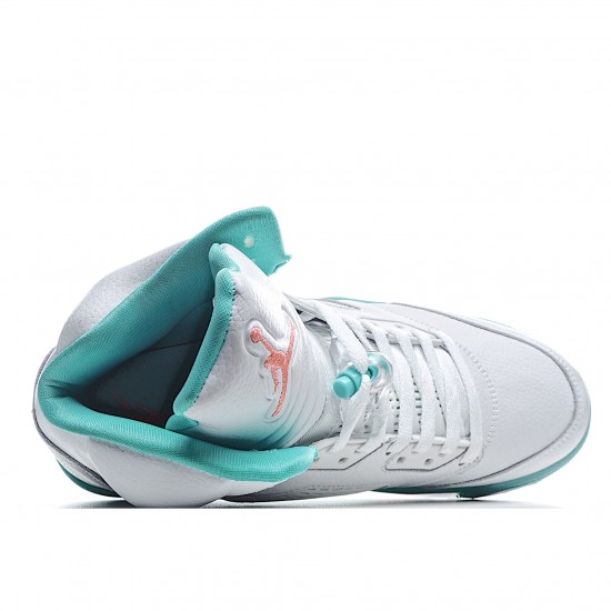 Air Jordan 5 SvětloAqua Bílý Modrý 440892 100 Tenisky AJ5 Jordan