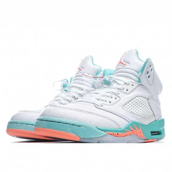 Air Jordan 5 SvětloAqua Bílý Modrý 440892 100 Tenisky AJ5 Jordan