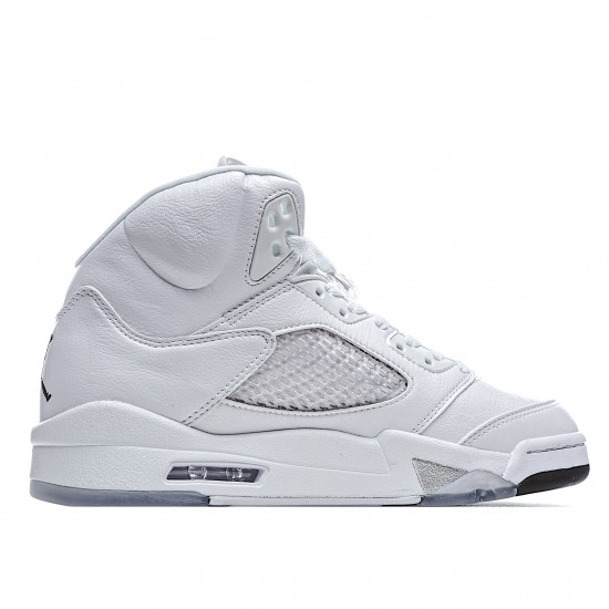 Air Jordan 5 Retro Metallic stříbrný 136027 130 Pánské a dámské Bílý stříbrný Tenisky AJ5 Jordan