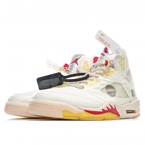 Air Jordan 5 x off Bílý Žlutá Jordan CT8480 002 Pánskés AJ5