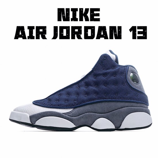 Air Jordan 13 Flint námořnictvo 414571 404 AJ1 teniska3 Pánskés Bílý Modrý Jordan Sneaekrs