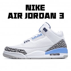 Air Jordan 3 Retro UNC CT8532 104 Pánskés AJ3 Bílý Modrý Jordan 