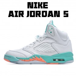 Air Jordan 5 SvětloAqua Bílý Modrý 440892 100 Tenisky AJ5 Jordan 