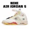 Air Jordan 5 x off Bílý Žlutá Jordan CT8480 002 Pánskés AJ5 