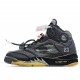 Off-Bílý x Air Jordan 5 Retro SP Muslin CT8480 001 AJ5 Černá Šedá Jordan