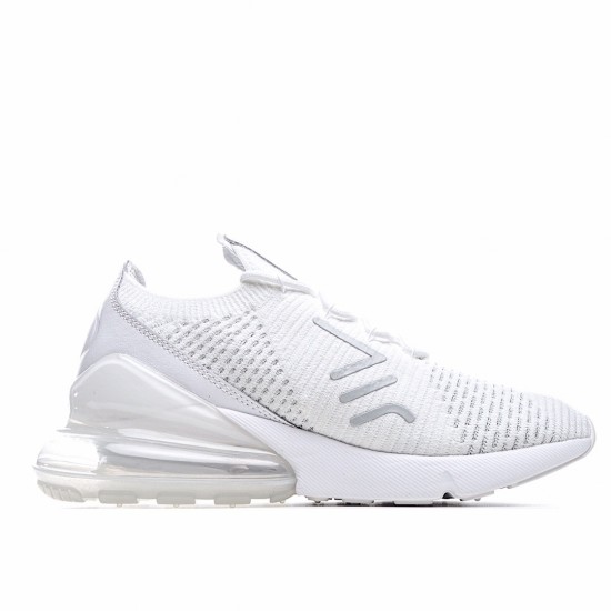 Nike Air Max 270 Flyknit Pánské a dámské AO1023 102 Bílý běžné boty