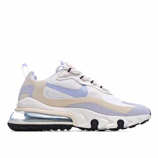 Nike Air Max 270 React Béžový LtModrý Bílý běžné boty CT1287 100 Pánské a dámské