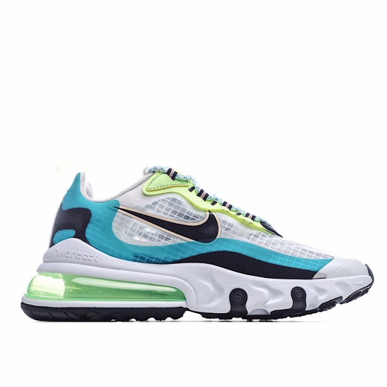 Nike Air Max 270 React Modrý Šedá Bílý běžné boty CT1265 300 Pánské a dámské