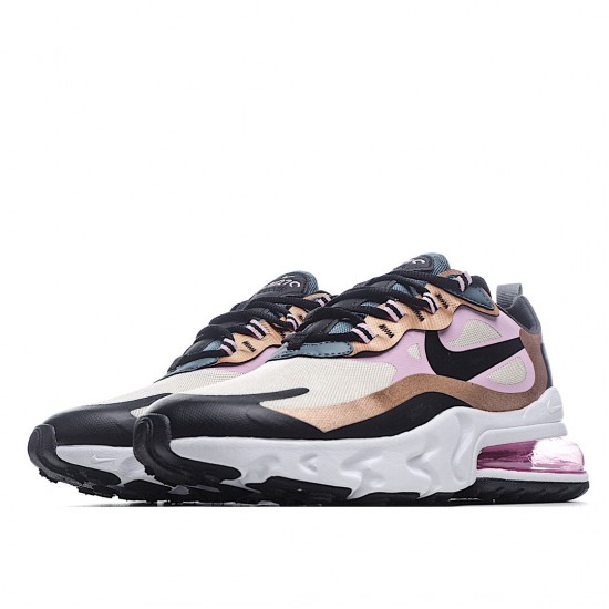 Nike Air Max 270 React Bronze Sail Černá CT1833-100 Pánské a dámské běžné boty