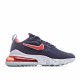 Nike Air Max 270 React Deep Modrý Červené běžné boty CT1280 400 Pánské a dámské