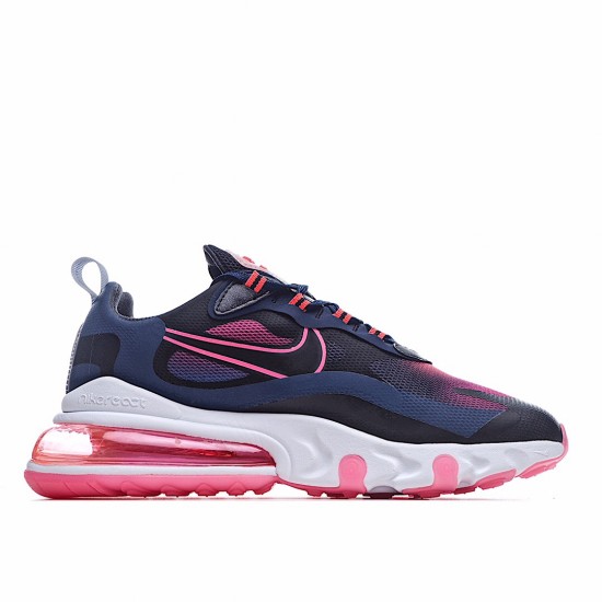 Nike Air Max 270 React Midnight námořnictvo Hyper Růžový CK6929-400 Pánské a dámské běžné boty