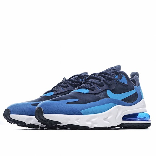 Nike Air Max 270 React námořnictvo Modrý běžné boty AO4971 400 Pánské a dámské