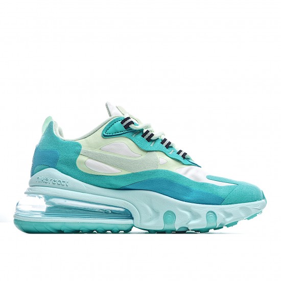 Nike Air Max 270 React Pánské a dámské AO4971 301 LtModrý Zelená běžné boty