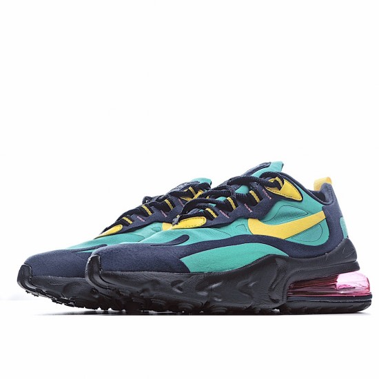 Nike Air Max 270 React Pánské a dámské AT6174 103 Zelená Černá Žlutá běžné boty