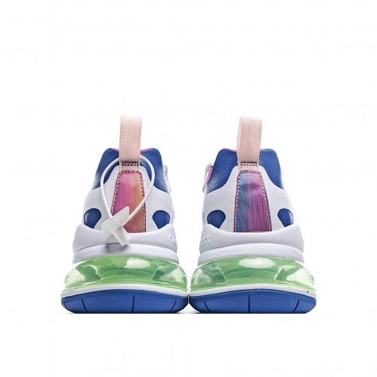 Nike Air Max 270 React Pánské a dámské CW0630 100 Bílý Modrý běžné boty