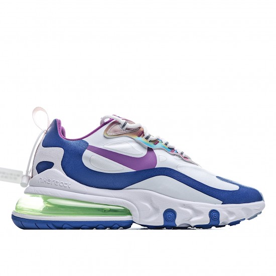 Nike Air Max 270 React Pánské a dámské CW0630 100 Bílý Modrý běžné boty