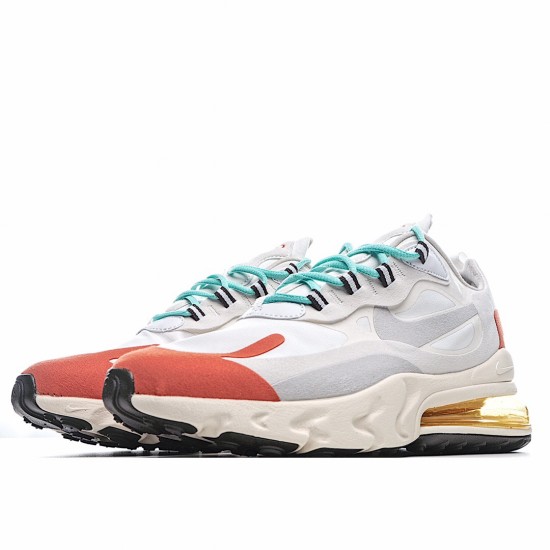 Nike Air Max 270 React Bílý Béžový oranžový běžné boty AT6174 200 Pánské a dámské