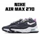 Nike Air Max 270 React dámskés CV7956 001 Černá Bílý Nachový běžné boty