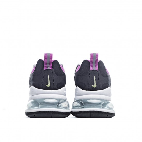 Nike Air Max 270 React dámskés CV7956 001 Černá Bílý Nachový běžné boty