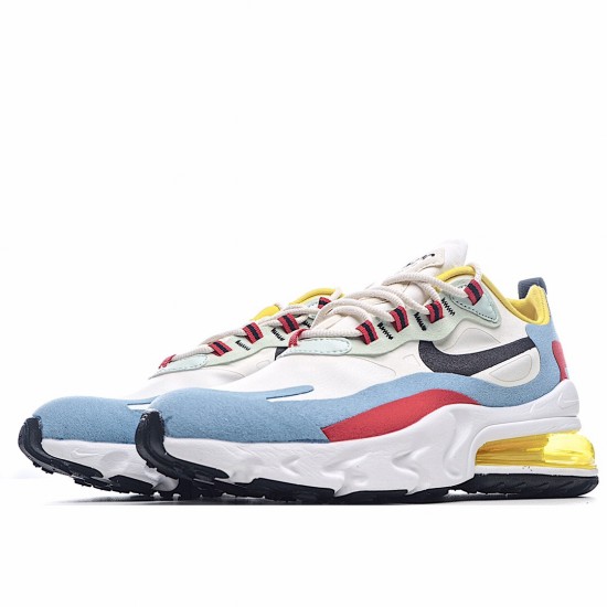 Nike Air Max 270 React Žlutá Modrý Červené AT6174 002 Pánské a dámské běžné boty