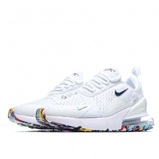 Nike Air Max 270 Pánské a dámské AH6789 008 Bílý Modrý běžné boty