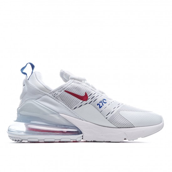 Nike Air Max 270 Pánské a dámské CD7338 100 Bílý Červené Modrý běžné boty