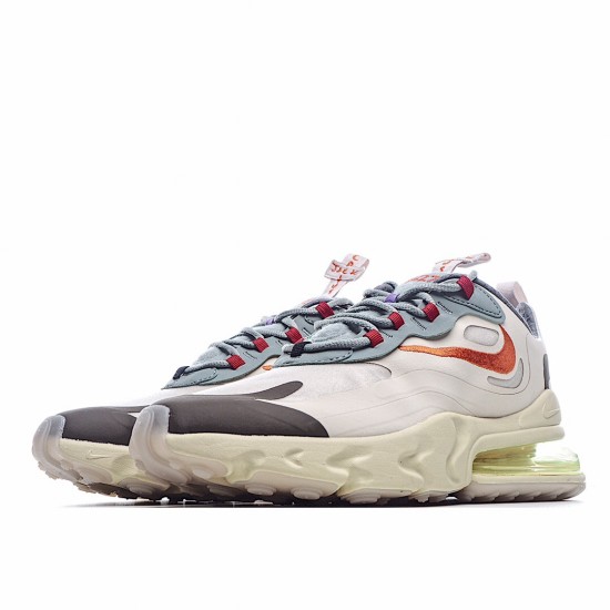 Travis Scott X Nike Air Max 270 React Béžový Šedá běžné boty CV2414 200 Pánskés