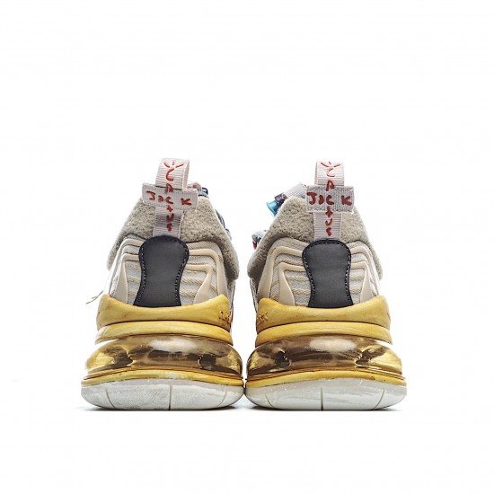 Travis Scott x Air Max 270 React Hnědý Žlutá CT2864 200 Pánskés běžné boty