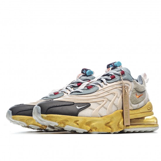 Travis Scott x Air Max 270 React Hnědý Žlutá CT2864 200 Pánskés běžné boty