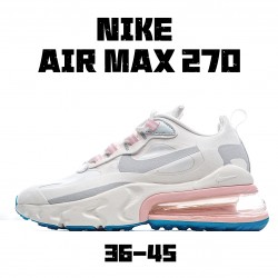 Nike Air Max 270 React AT6174 100 Pánské a dámské Šedá Béžový běžné boty  