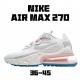 Nike Air Max 270 React AT6174 100 Pánské a dámské Šedá Béžový běžné boty