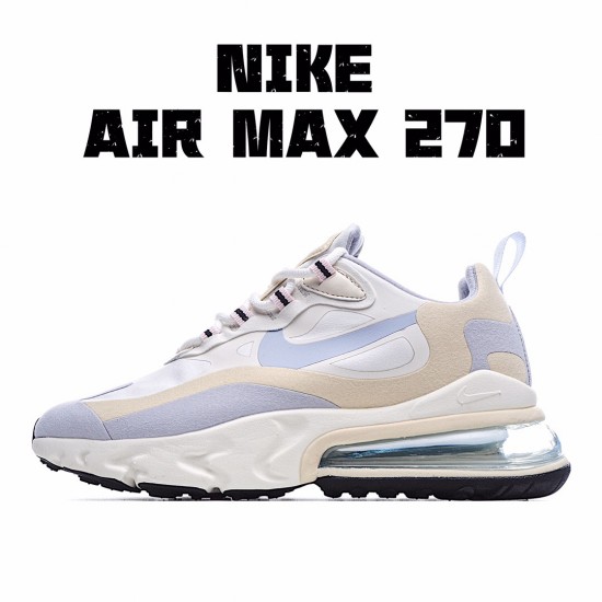 Nike Air Max 270 React Béžový LtModrý Bílý běžné boty CT1287 100 Pánské a dámské