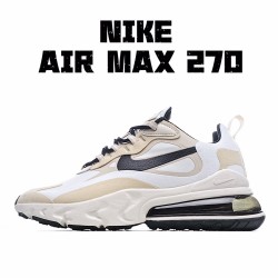 Nike Air Max 270 React Černá Béžový Bílý CZ9541 100 Pánské a dámské běžné boty 