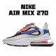 Nike Air Max 270 React Černá Modrý oranžový CI3899 500 Pánské a dámské běžné boty