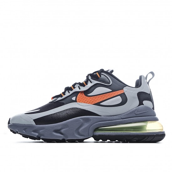 Nike Air Max 270 React Černá oranžový Šedá běžné boty CD2079 006 Pánskés