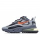 Nike Air Max 270 React Černá oranžový Šedá běžné boty CD2079 006 Pánskés