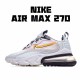 Nike Air Max 270 React Černá stříbrný Žlutá CK4126-001 Pánské a dámské běžné boty