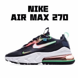 Nike Air Max 270 React Černá Bílý Multi běžné boty CK6457 001 Pánské a dámské 