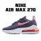 Nike Air Max 270 React Deep Modrý Červené běžné boty CT1280 400 Pánské a dámské 