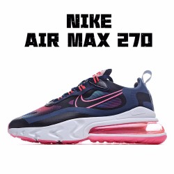 Nike Air Max 270 React Midnight námořnictvo Hyper Růžový CK6929-400 Pánské a dámské běžné boty