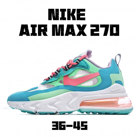 Nike Air Max 270 React námořnictvo oranžový běžné boty AT6174 300 Pánské a dámské