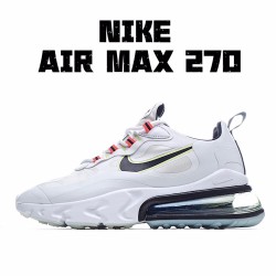 Nike Air Max 270 React Pánské a dámské běžné boty CZ6685 100 Bílý Černá 