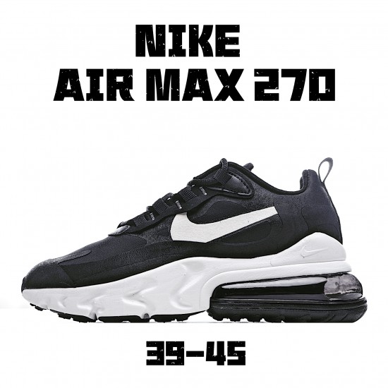 Nike Air Max 270 React Pánské a dámské AO4971 004 Bílý Černá běžné boty